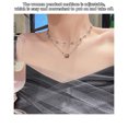 thumbnail image 2 of ruzhgo 2 Pcs/ensemble Collier Pendentif Chaîne Ajustable Colliers Étoile Décoration Bijoux Petite Amie Fête de Rencontre, 2 of 4