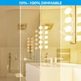 thumbnail image 5 of 12 Pack G25 LED Light Bulbs Dimmable, Round Frosted Vanity Light Bulb for Bathroom, 4.5W(60W Eqv.), 500lm, E26 Base, 2700K Soft White, 5 of 7