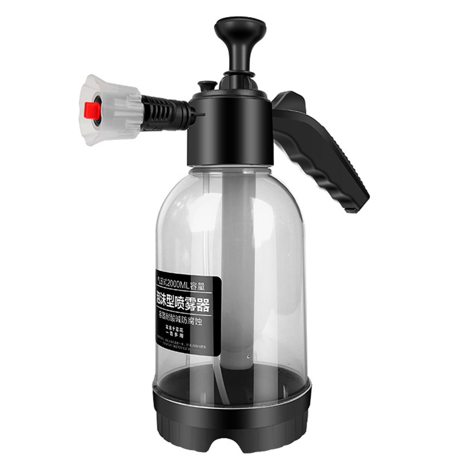 Tranor 2L Pump Foam Sprayer, 0.5 Gallon Car Wash Sprayer, Foaming Pump  Sprayer, Hand Pressurized Soap Sprayer with Two Nozzle Options for Home