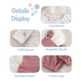 thumbnail image 5 of KIMI BEAR 3T Toddler Girl Outfit Set 4T Child Girls Winter Clothes Long Sleeves Heart T-shirt Top Overalls Set Adjustable Strap Suspender Pants 2pcs Clothing Pink, 5 of 5