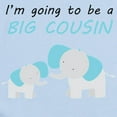 thumbnail image 2 of CafePress - Im Going To Be A Big Cousin Body Suit - Baby Light Bodysuit, Size Newborn - 24 Months, 2 of 4