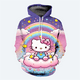 thumbnail image 5 of Sudadera con capucha de Hello Kitty para niña, estilo nuevo, con estampado 3D, para niños, estilo informal, a la moda y novedoso, 5 of 5