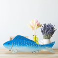thumbnail image 6 of Wooden Fish Sculpture Statue Decorative Unique Wood Craft for Dining Room Bookshelf Bedroom Housewarming Gift, 6 of 9