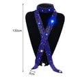 thumbnail image 4 of D-GROEE Mens Sequin Skinny Tie - Exquisite Necktie Great for Weddings, Parties, Costumes, Halloween Sequin Necktie, 4 of 7