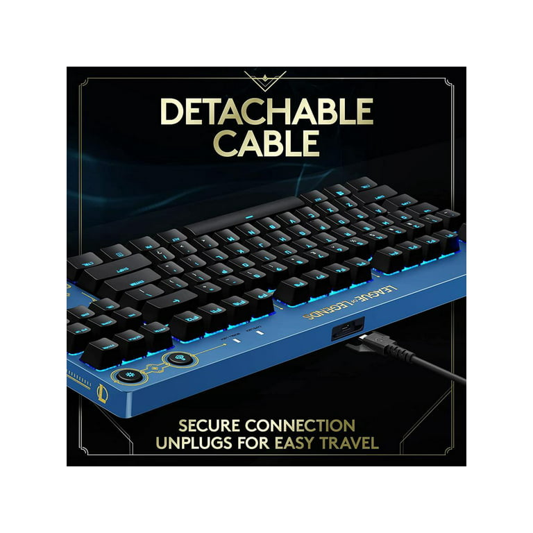 Logitech G PRO Mechanical Gaming Keyboard - Ultra-Portable Tenkeyless  Design, Detachable USB Cable, LIGHTSYNC RGB Backlit Keys, Official League  of