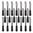 thumbnail image 5 of SEXAGESIMO 50pcs Zipper Pulls for Backpacks Jackets Luggage Purses Clothing Black, 5 of 7