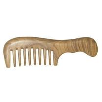 Wooden Wide Tooth Comb Hair Brush for Curly Hair Detangling Ideal Sandalwood Comb Tool for Women and Girls