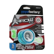 YoYoFactory Arrow Yo-Yo -Beginner Friendly- Extra Bearing Included for Unresponsive Play! (Aqua with White Cap)