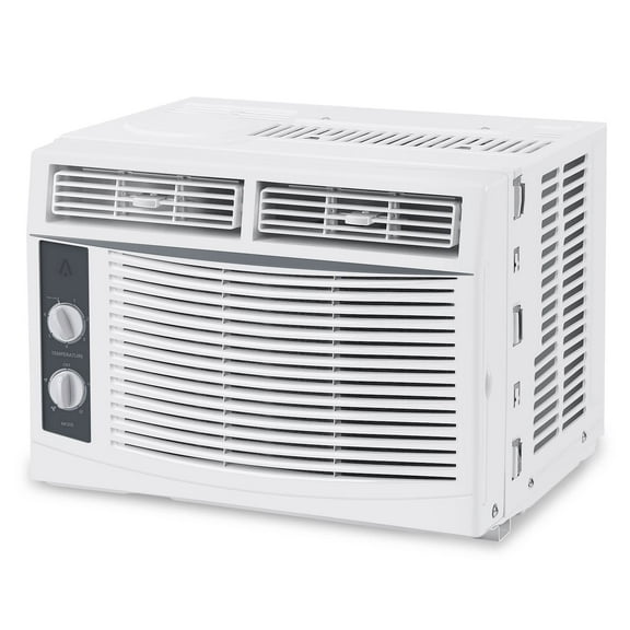 BROADFASHION 5000 BTU Window Air Conditioner, Window AC Unit with Easy-to-Use Mechanical Controls and Reusable Filter, Efficient Cooling for Smaller Areas, Cools 150 Sq.ft, 110-115V