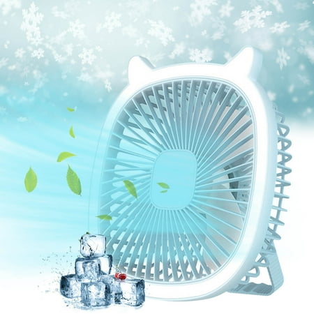 

aoksee small fans for desk 2 In 1 Desk Lamp Fan Wall Mounted USB Desktop Home Desktop Night Light Small Fan Portable Circulating Fan graduation season gifts clearance