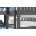 thumbnail image 6 of Donco Kids Twin over Twin Solid Wood Mission Bunk Bed in Dark Gray, 6 of 6