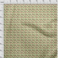 thumbnail image 3 of oneOone Silk Tabby Fabric Leaves & Floral Block Decor Fabric Printed BTY 42 Inch Wide, 3 of 4