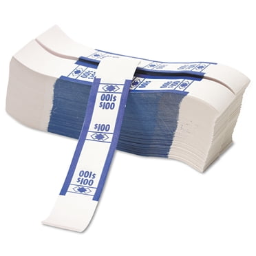 PM, PMC55027, Currency Straps, 1000 / Pack, Blue