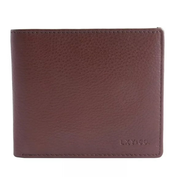 Classic Natural Top Grain Leather RFID Blocking Men’s Bifold Wallet
