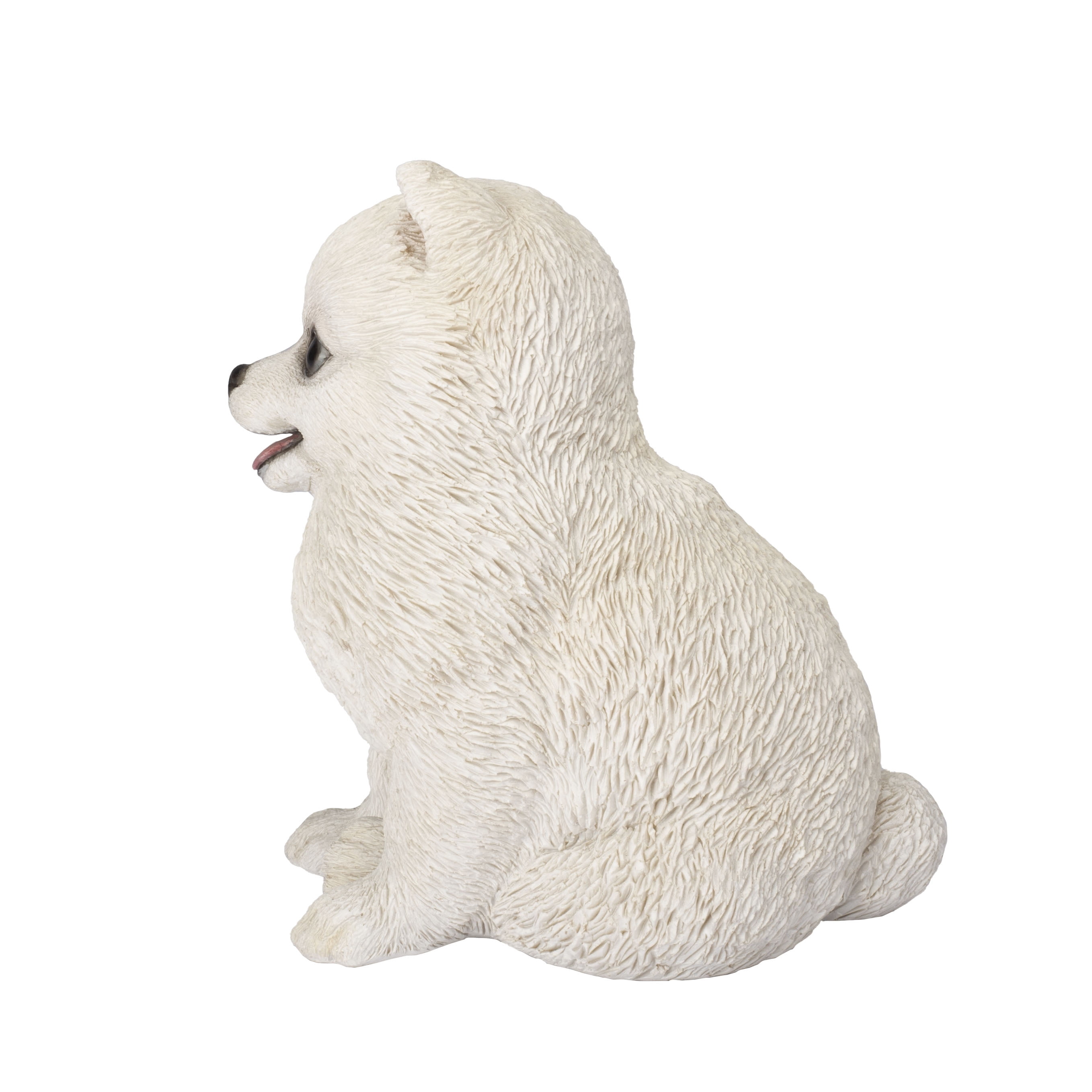 SOREAL White Pomeranian | Handpainted Decorative Puppy Statue for Home & Garden Decor | Premium Polyresin Dog Statue | Gift for Dog Lovers | Weather-Resistant Indoor/Outdoor Decor