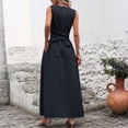 thumbnail image 4 of CIENVNSTG Fashion Casual Solid-color Dress Party Dress Spring Summer Dress For Women, 4 of 6