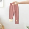 thumbnail image 6 of Zwiiyzr Toddler Girls Winter Leggings Fleece Lined Tights Footless Elastic Cotton Full Length Pants for 2-8 Years Old Pink, 6 of 9