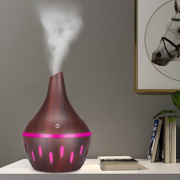 HIBIBUD 2026 New Aromatherapy Essential Oil Diffuser,Diffusers for Home,Led Lights,Cool Mist Humidifiers - Large Fragrance Aromatherapy Diffuser for Office Home Bedroom (Dark Wood)