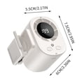 thumbnail image 2 of Car Clip on Cooling Fan with LED Display - 360° Rotation, 199 Speeds & Semi-Cooling Technology, 2000mah Rechargeable Personal Mini Fan, Portable Clip on Fans for Cars, Travel, Camping, 2 of 8