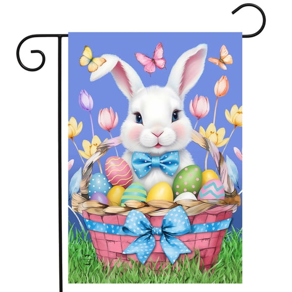 Briarwood Lane Garden Flag 12x18 For Outdoor Easter Bunny Basket For Easter Garden Flag Flags For Outside