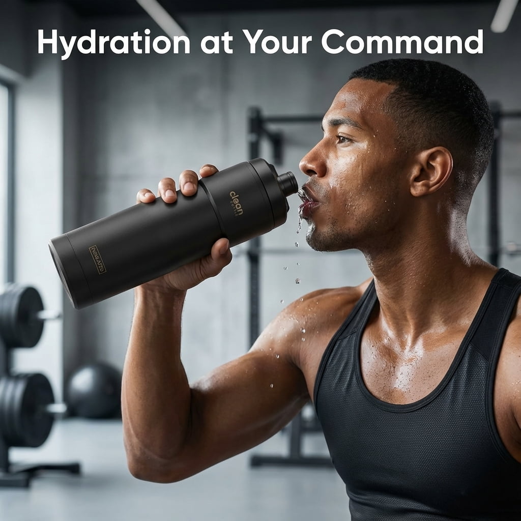 Clean Hydration Insulated Sport Water Bottle 23 oz