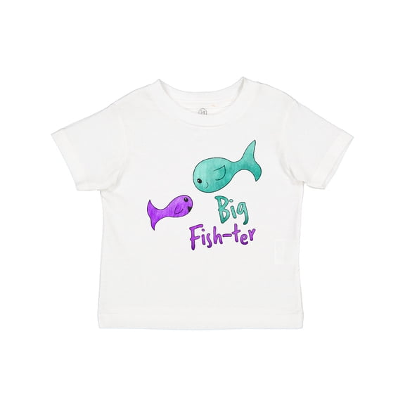 Inktastic Big Fish-ter- Cute Fish Sisters Girls Baby T-Shirt