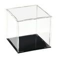 thumbnail image 1 of Caja de exhibición clara de acrílico Uxcell, protección a prueba de polvo, cubo de exhibición para coleccionables, caja de 3.9x3.9x3.9 pulgadas, 1 of 6
