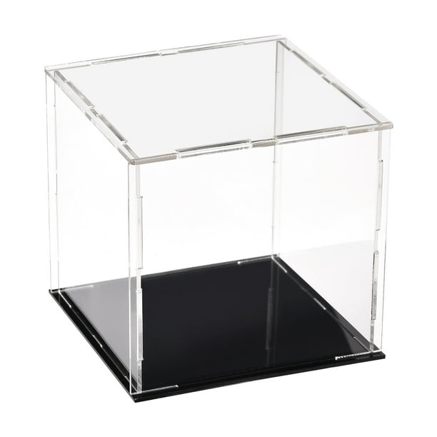 Acrylique Transparent Display Boîte Boîte Antipoussière Protection Vitrine  Cube Objets Collection Exposition Boîte 10x10x10cm 