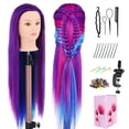 thumbnail image 1 of Cabeza de maniquí Amyqueen de 29 pulgadas con pelo para peinar, 1 of 6