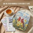 thumbnail image 3 of ZUXONGSY Cardinal Lily Flower Print Bible Cover for Women Quilted Bible Case Stylish ChuZU Bag with Tabs & Durable Handle Christian Gift for Religious, Study, Gift, 3 of 8