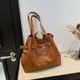thumbnail image 4 of Bolso Con Asa Superior Mano Hombro Señoras Color Sólido Casual para Mujer, 4 of 9