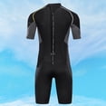 thumbnail image 3 of Traje de neopreno de 1,5 mm Sunnimix para hombre corto Con cremallera en espalda negro gris, 3 of 7
