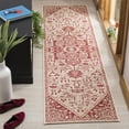 thumbnail image 3 of SAFAVIEH Linden Georgene Medallion Indoor/Outdoor Area Rug, Red/Creme, 6'7" x 9'2", 3 of 10
