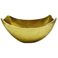 thumbnail image 5 of Bergamo Art 12.5 Inch Wide Decorative Handmade Aluminum Modern Bowl in Gold, 5 of 5
