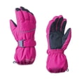 thumbnail image 2 of Kids Outdoor Five-fingers Solid Color Warm Riding Gloves Non-slip Ski Mittens Red A, 2 of 13