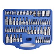 WINMAX AUTOMOTIVE TOOLS 60 PC Resistant Master Torx Bit / Tamper-proof Torx And External Torx Socket Set