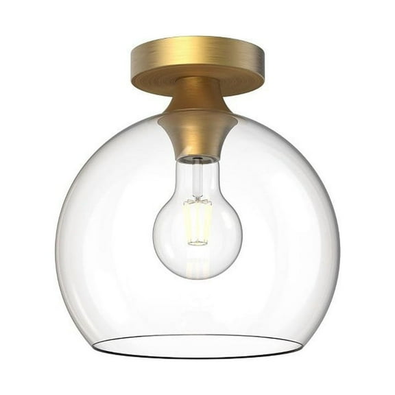 Alora Lighting Fm506210cl Castilla 10" Wide Semi-Flush Globe Ceiling Fixture - Gold