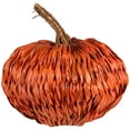 thumbnail image 2 of Northlight Woven Rattan Fall Harvest Pumpkin Decoration - 8.5", 2 of 7