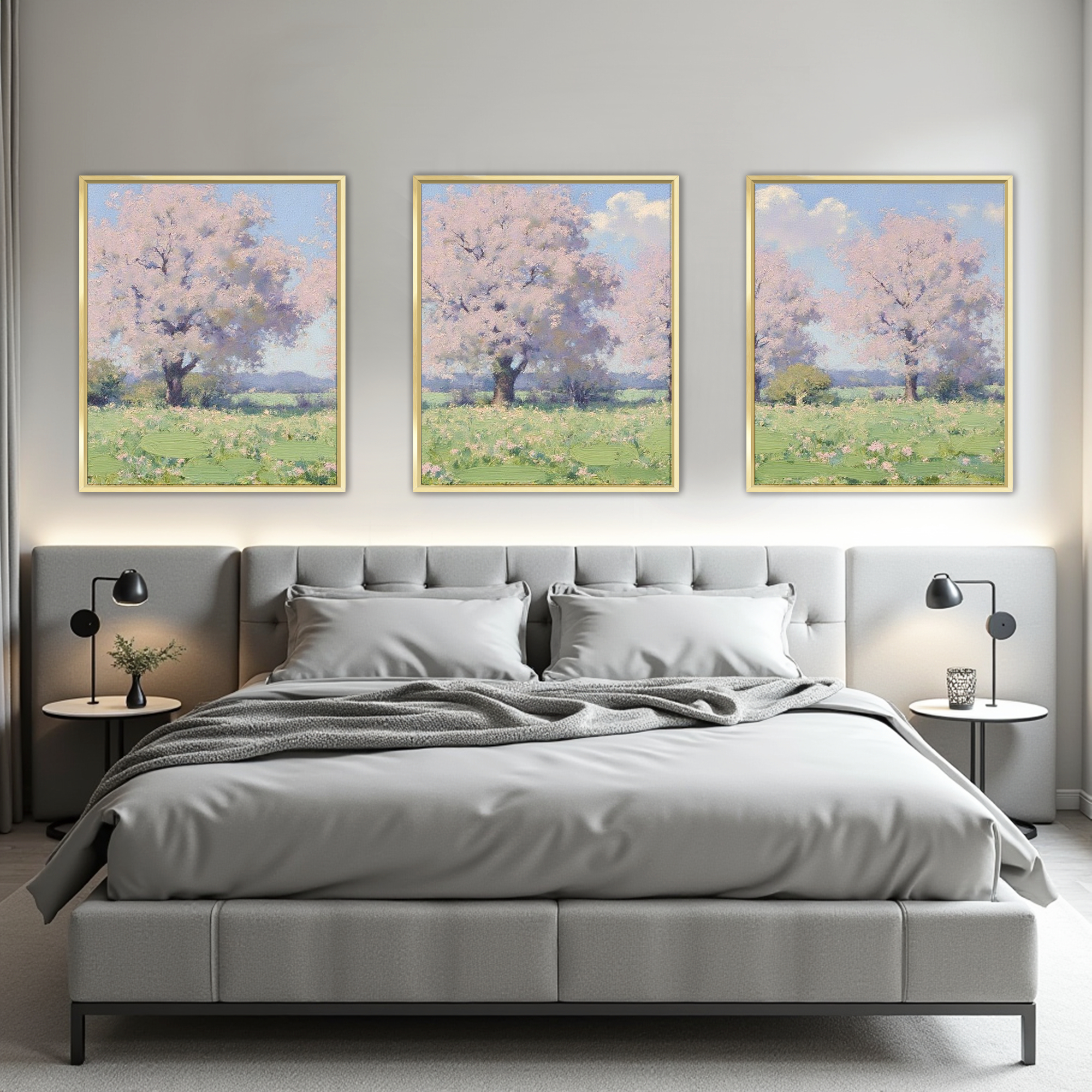 MAYEERTY Modern Abstract Wall Art Painting, Living Room Decor, Gold Aluminum Alloy Frame, 23.6"x15.8"