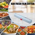 thumbnail image 4 of Aluminum Foil Dispenser,Wrap Dispenser with Cutter Plastic Wrap Dispenser with Cutter Aluminum Foil Dispenser Refillable Wrap Dispenser Plastic Food Wrap Dispenser Cling Film Dispenser., 4 of 8