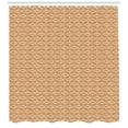 thumbnail image 3 of Ambesonne Floral Shower Curtain, Abstract Various Flowers, 69"Wx75"L, Dark Orange Sand Brown, 3 of 3