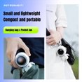 thumbnail image 3 of Naiovety Astronauta ABS Cuello Colgante Ventilador Portátil Lindo 900mAh Funcionamiento silencioso Motor sin escobillas Camping Dormir Electrodomésticos Negro, 3 of 6