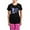 With Pink Pant, variant on CafePress - Lymphedema FLAG 42.8 Women's Dark Pajamas - Women's Short Sleeve Print T-Shirt and Pants Dark Cotton Pajama Set