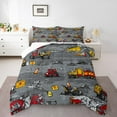 thumbnail image 1 of Equipment Excavator Bedding Set,Construction Trucks Queen Comforter Set,Kids Tractor Down Comforter,Vehicle Cars Bed Set, 1 of 7