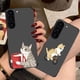 thumbnail image 5 of Matte Case for Samsung Galaxy S23 S22 S21 S20 S10 4G S9 Plus ULTRA 5G LITE Case Funda Coque Shell Cute Cat Cartoon Illustration, 5 of 5