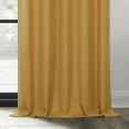 thumbnail image 5 of HPD Half Price Drapes Dandelion Gold Grommet Faux Linen Room Darkening Curtains for Bedroom & Living Room Curtains (1 Panel), Window Curtains 120 inches long, Grommet Curtains & drapes, 50W X 120L, 5 of 10