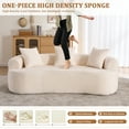 thumbnail image 4 of Timbernest 79" Modular Sofa Deep Seat, Curved Sofa Living Room, Modern Cloud Couch, No Assembly, Beige, 4 of 10