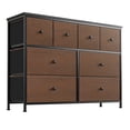 thumbnail image 1 of REAHOME 8 Drawer Steel Frame Bedroom Storage Organizer Dresser, Espresso, 1 of 7