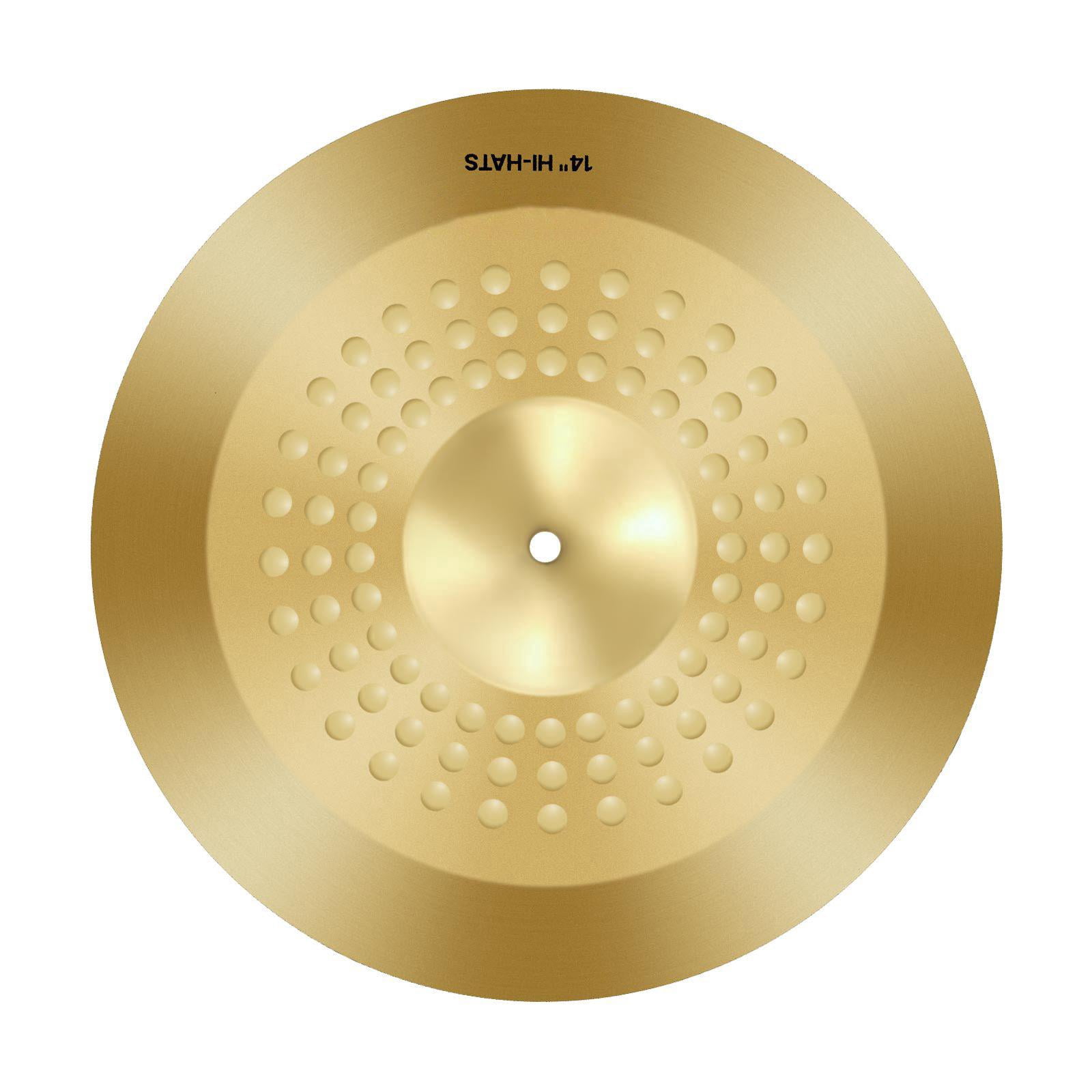 4 Piece Alloy Cymbal Pack for Drum Set Includes 14 Inch Hi Hats 16 Inch Crash 20 Inch Ride 10 Inch Splash with Drumsticks and Cymbal Bag