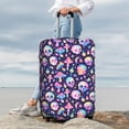thumbnail image 4 of Uemuo mushroom colorful Skull star Printed Washable Luggage Cover - Fashion Suitcase Protector Fits 18-32 Inch Luggage -Small, 4 of 9